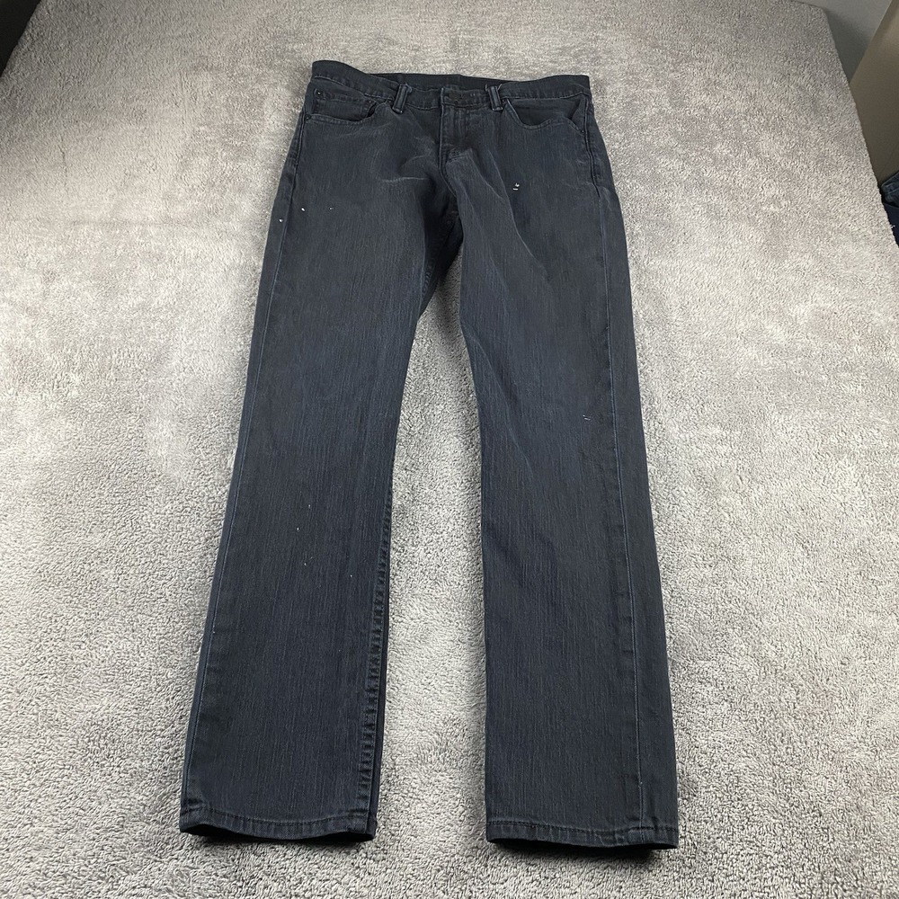 Levis‎ 511 Slim Straight Jeans Mens 30x30 Black Low Rise